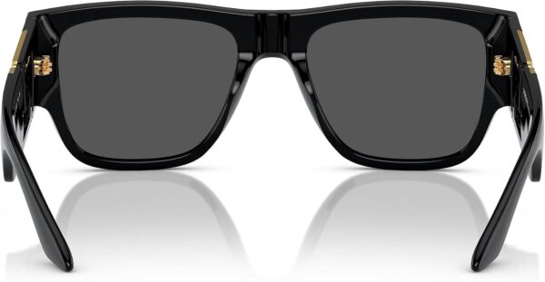 Lunettes de soleil Versace 4403 noires homme élégantes-2