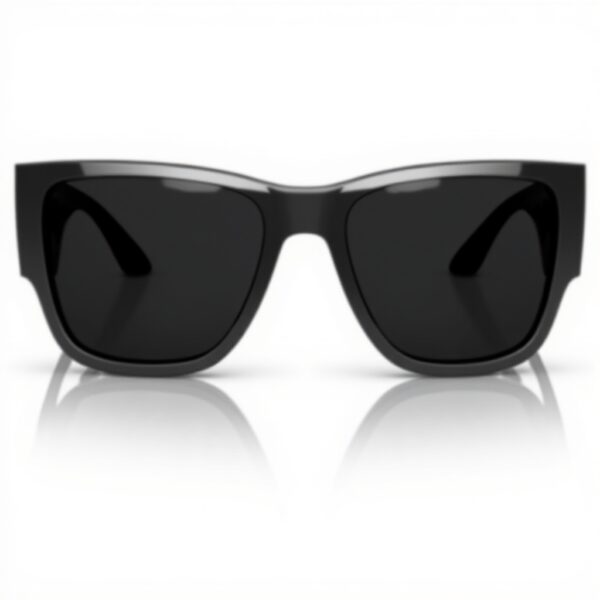 Lunettes de soleil Versace 4403 noires homme élégantes