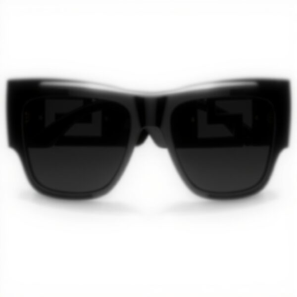 Lunettes de soleil Versace 4403 noires homme élégantes