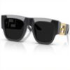 Lunettes de soleil Versace 4403 noires homme élégantes