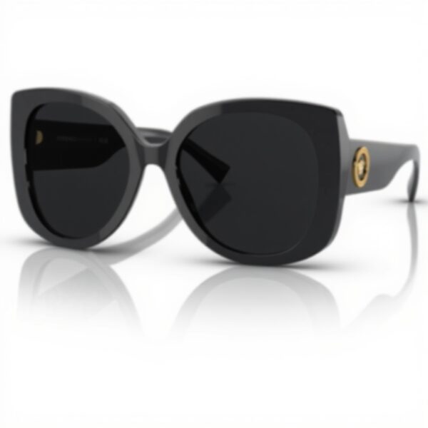 Lunettes de soleil Versace Femme Noir Gris 5619140