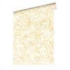 Papier peint Versace floral baroque beige crème non tissé