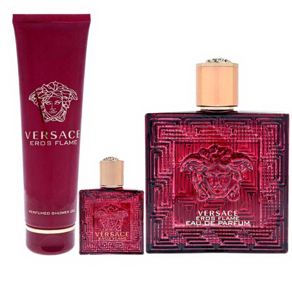 Versace Eros Flame Homme Coffret Cadeau 3 Pièces Parfum
