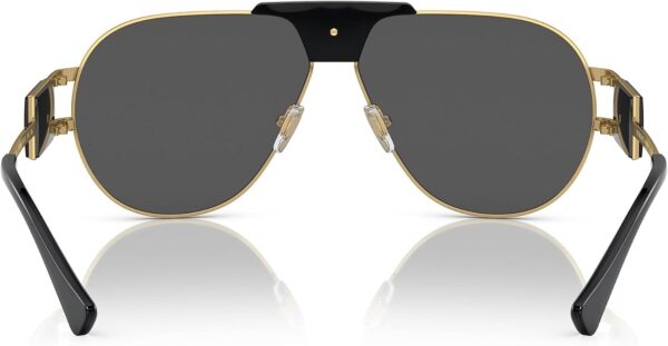 Lunettes de soleil Versace VE 2252 Gold Black Dark Grey-2