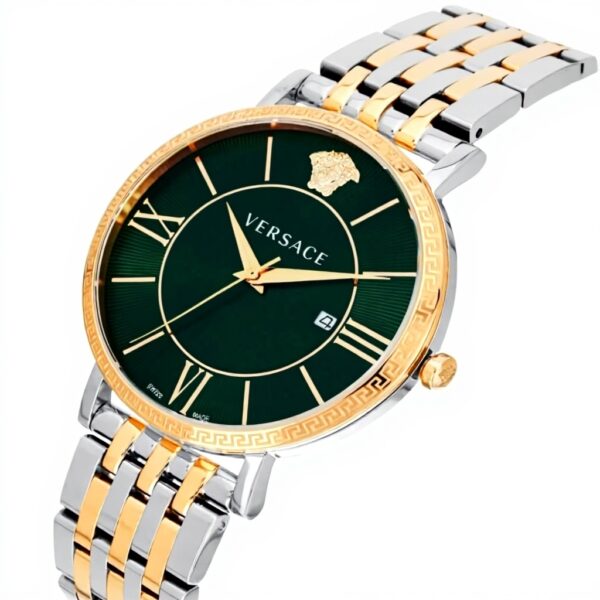 Montre Versace homme cadran vert analogique date VENCA0424