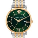 Montre Versace homme cadran vert analogique date VENCA0424