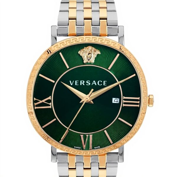 Montre Versace homme cadran vert analogique date VENCA0424