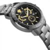 Montre Versace Homme Acier Inoxydable Gris Analogique Noir