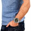 Montre Versace Homme Acier Inoxydable Gris Analogique Noir