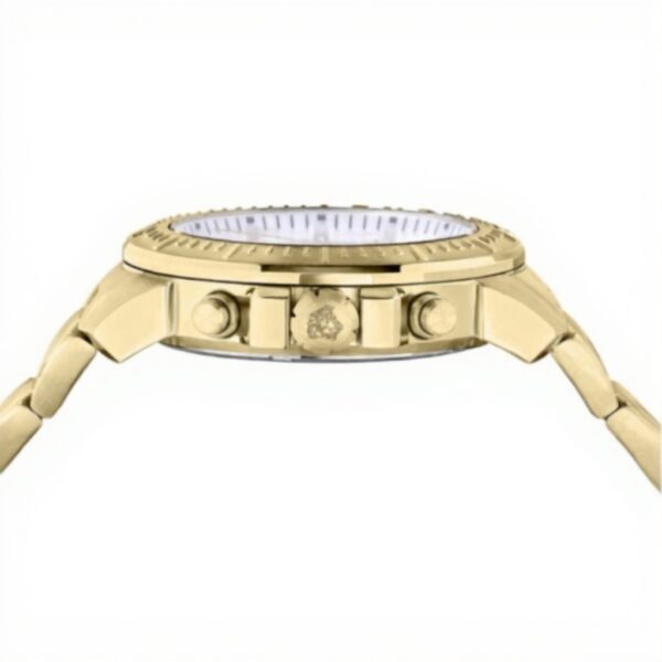 Montre chronographe Versace Homme acier inoxydable or jaune