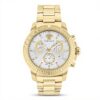 Montre chronographe Versace Homme acier inoxydable or jaune