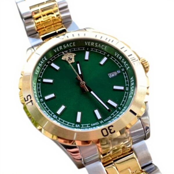 Montre Versace Hellenyium Homme Quartz Verre Saphir Vert