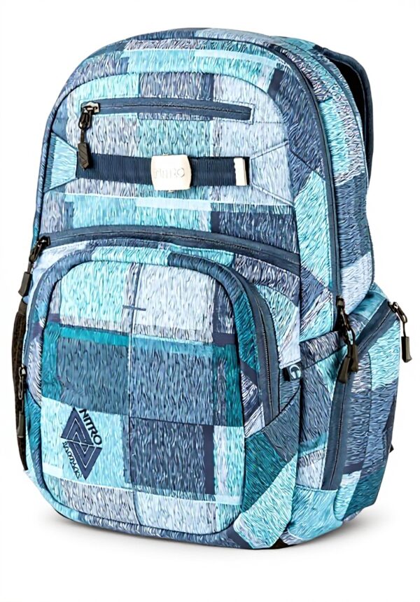Sac à dos loisir Nitro Snowboards 52 cm 37 litres Bleu Zebra