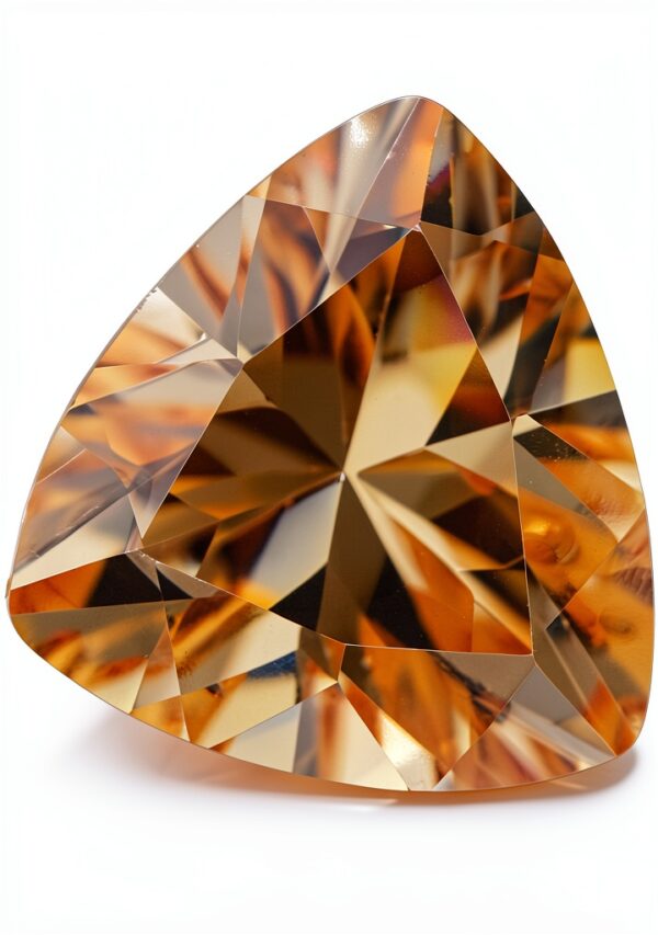 Pierres zircone champagne trillion bijoux XIANGMO créateurs-1