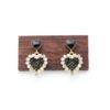 Boucles d'oreilles coeur Atentuyi or strass pendantes cadeau-6
