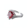 Bague Argent Sterling Zirconia HYHJYMG Femme Sans Nickel-2