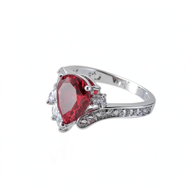 Bague Argent Sterling Zirconia HYHJYMG Femme Sans Nickel-2