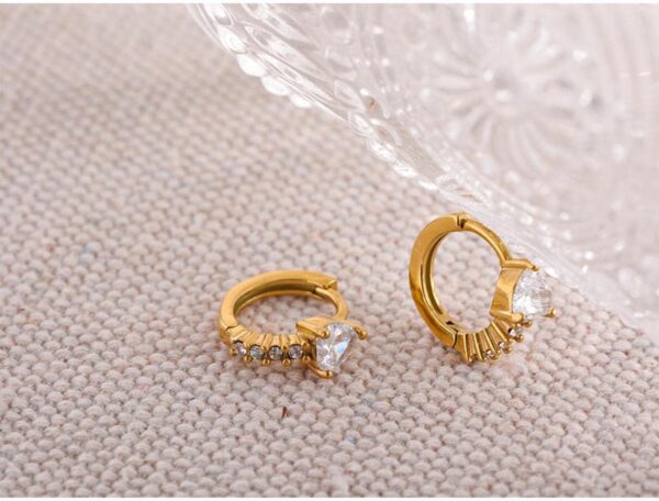 Boucles doreilles or 14k YAHOYA cuivre plaqué femmes-5