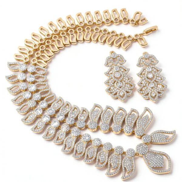 Ensemble bijoux chic ZEDARO pierre mariage fiançailles-1