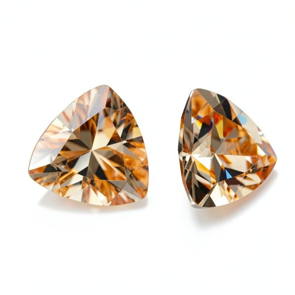 Pierres zircone champagne trillion bijoux XIANGMO créateurs-3