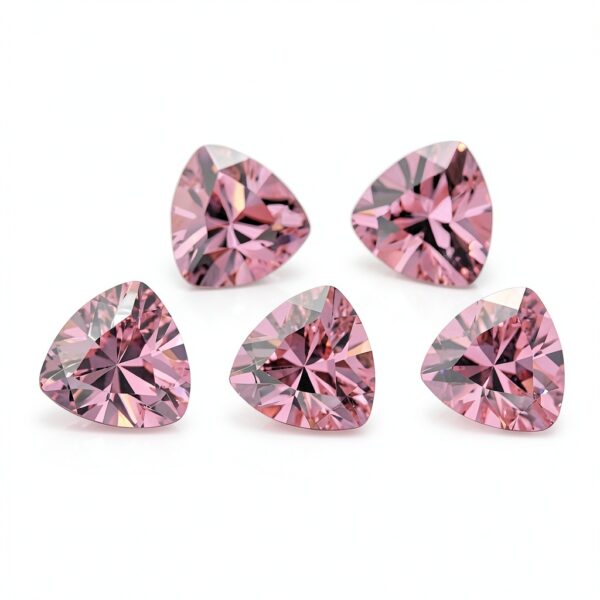 Pierres zircone cubique rose XIANGMO bijoux créatifs 7mm-5