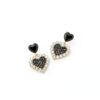 Boucles d'oreilles coeur Atentuyi or strass pendantes cadeau-3