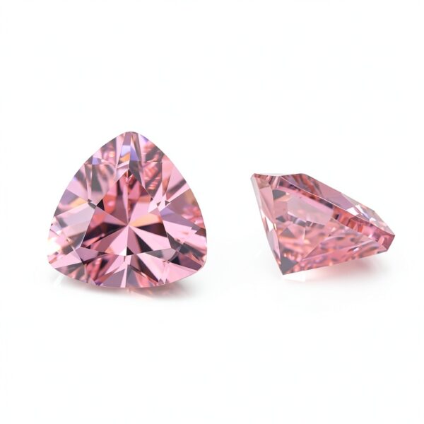 Pierres zircone cubique rose XIANGMO bijoux créatifs 7mm-4