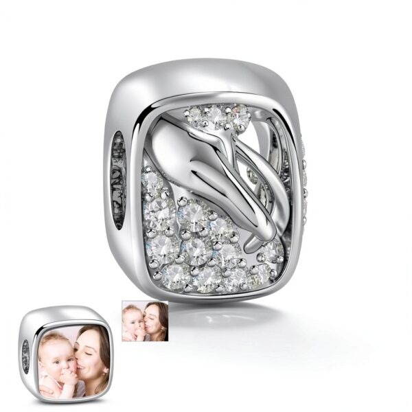 Charme mère enfant argent sterling 925 Gnoce cadeau fête-5