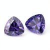 Pierres zircone cubique XIANGMO violet trillion 3mm bijoux-3