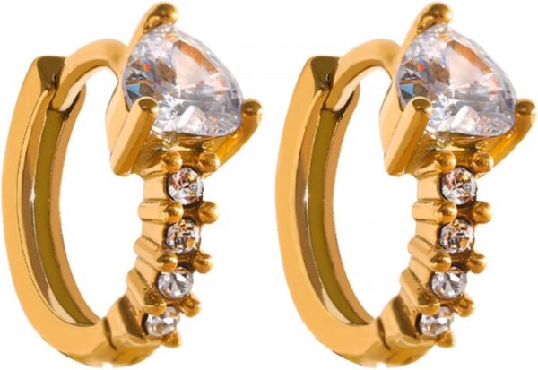 Boucles doreilles or 14k YAHOYA cuivre plaqué femmes-0