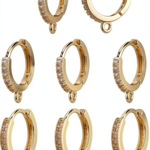 Boucles d oreilles créoles SUPERFINDINGS laiton zircone 2-0