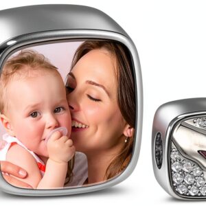 Charme mère enfant argent sterling 925 Gnoce cadeau fête-0