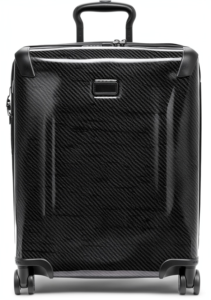 Valise TUMI Tegra-Lite Continental ouverte montrant les compartiments et le port USB-C