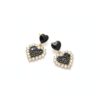 Boucles d'oreilles coeur Atentuyi or strass pendantes cadeau-2