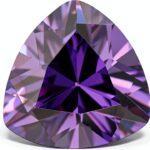 Pierres zircone cubique XIANGMO violet trillion 3mm bijoux-0