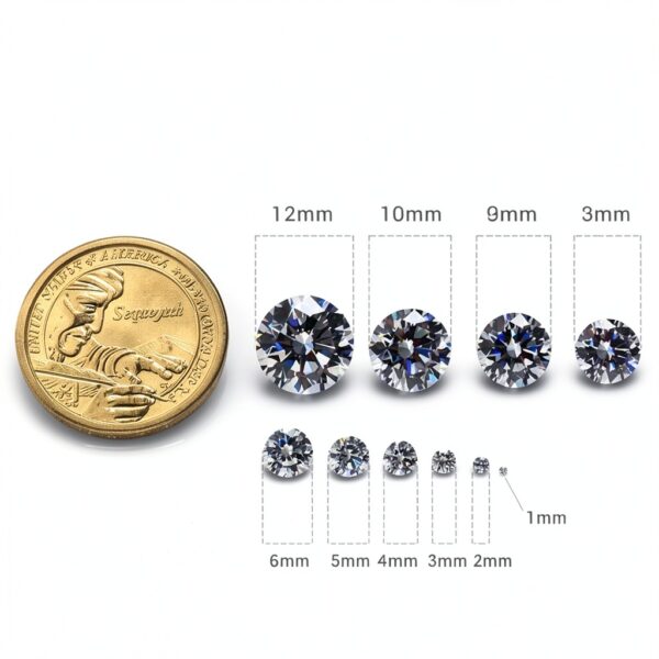 Pierres zircone cubique XIANGMO violet trillion 3mm bijoux-6