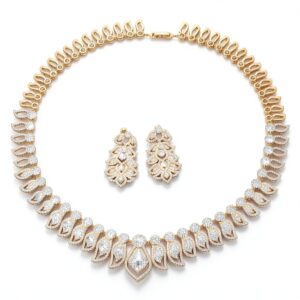 Ensemble bijoux chic ZEDARO pierre mariage fiançailles-0