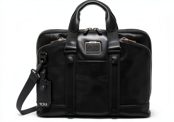 Porte-documents TUMI Alpha Bravo Cuir noir pour homme