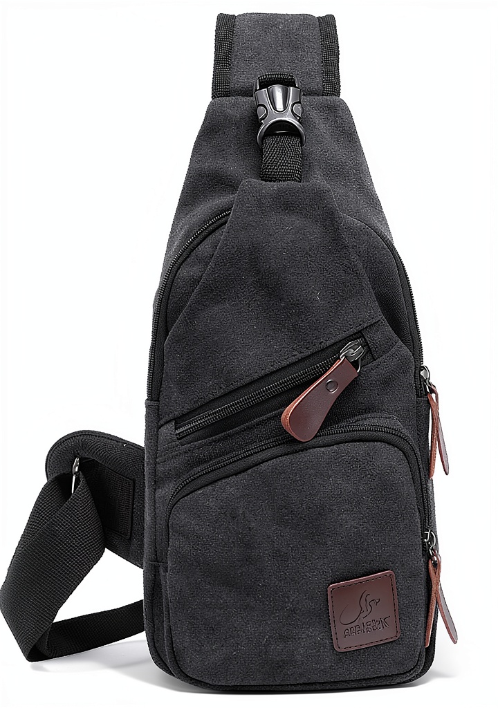 Sac bandoulière Generic porté en mode bandoulière sur une tenue décontractée