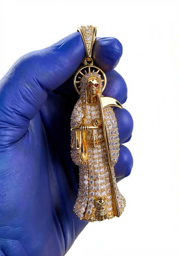 Collier ZXCS Or Laiton Zircone Cubique Femme Déco-4